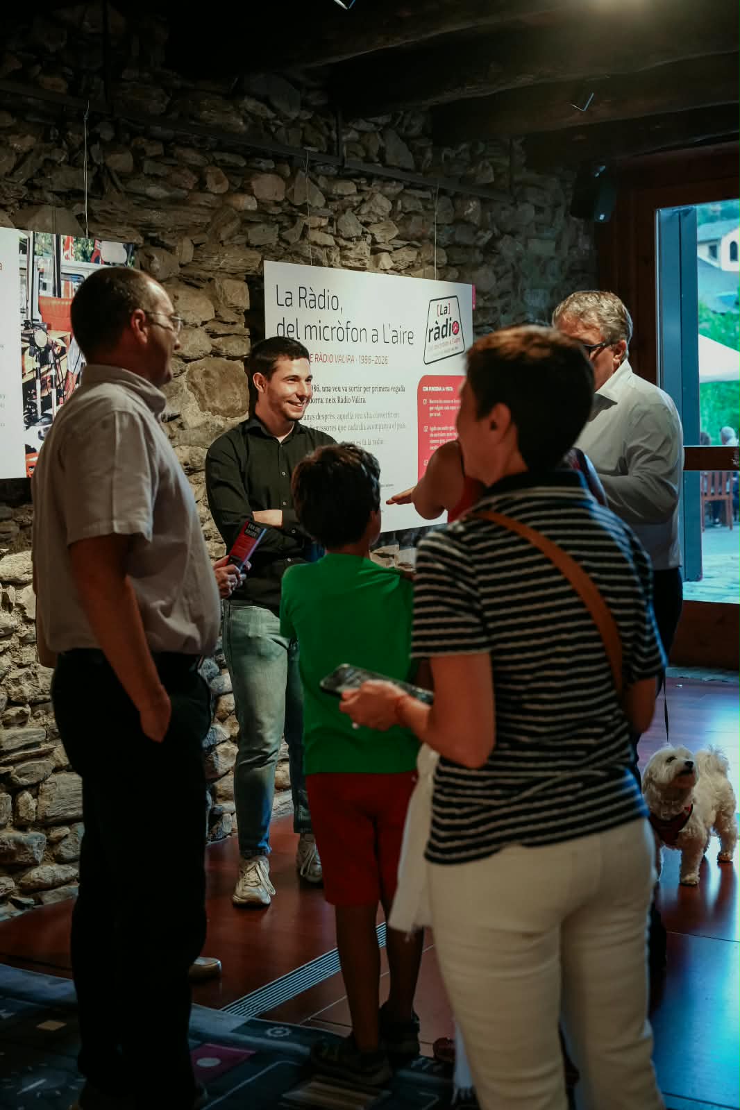 Inauguració de l'exposició dels 40 anys de Ràdio Valira a l'Era del Raser d'Ordino