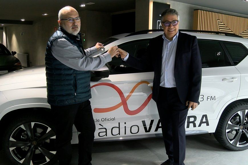 Lliurament de les claus del Cupra Ateca, vehicle oficial dels 40 anys de Ràdio Valira