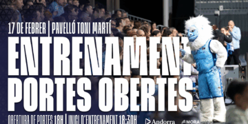 El Morabanc Andorra obre les seves portes per veure entrenar els jugadors de ben a prop