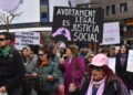 Acció Feminista torna a reclamar el dret a l’avortament durant la mobilització del 8M