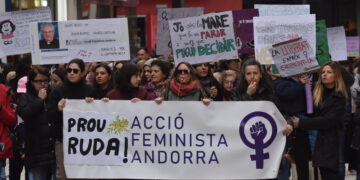 Acció Feminista torna a reclamar el dret a l’avortament durant la mobilització del 8M
